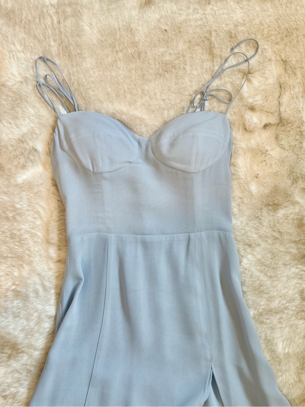 Juliette Dress from Reformation, Light Blue